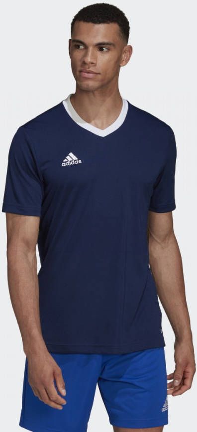 Adidas Performance Senior sport T shirt donkerblauw