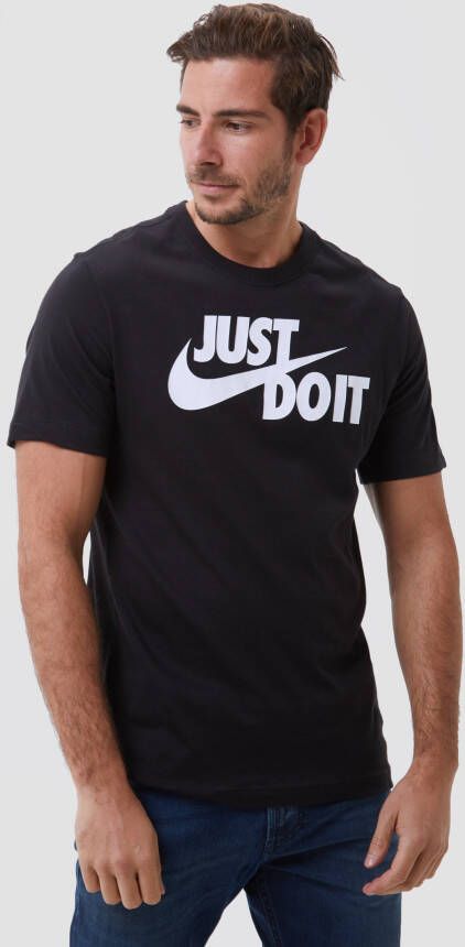 Nike sportswear just do it swoosh shirt zwart/wit heren
