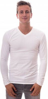 Claesens Men Longsleeve V neck White(CL 1024 )