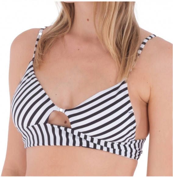 hurley Women's Flora Revo Bralette Bikinitop, grijs