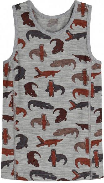 Hust&Claire Kid's Filo Slipdress Merino ondergoed grijs