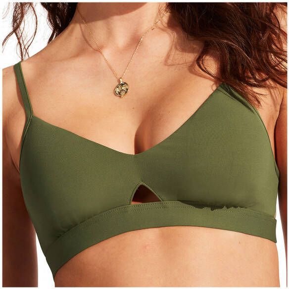 Seafolly Women's Collective Hybrid Bralette Bikinitop meerkleurig