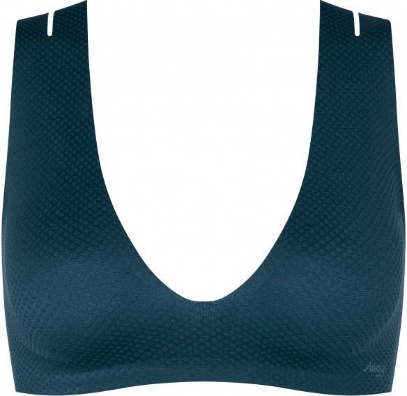 Sloggi Women's Zero Feel Flow Bralette Sportbeha, blauw