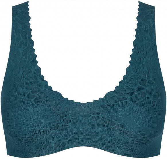 Sloggi Women's Zero Feel Lace 2.0 Bralette Ondergoed, blauw