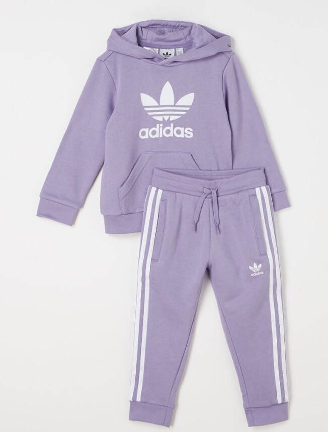 Adidas Adicolor Hoodie Set Voorschools Hoodies