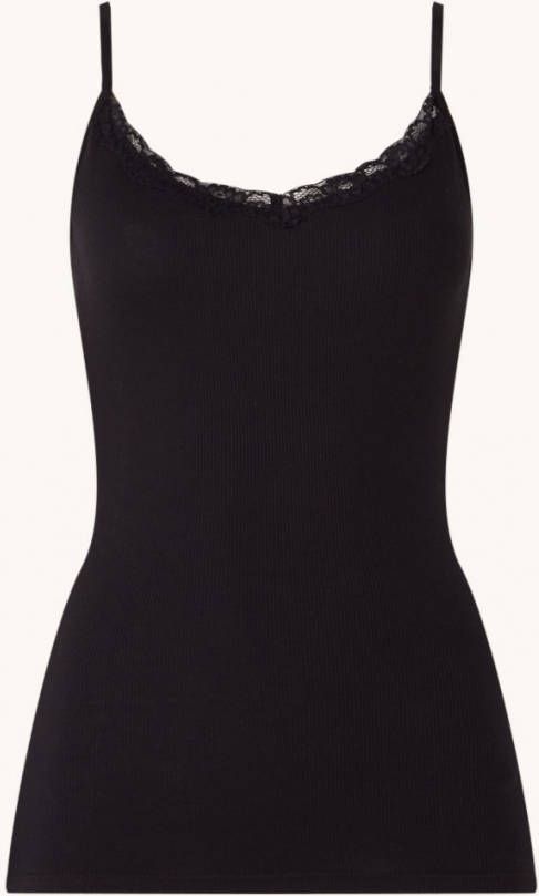 America Today Grace singlet van biologisch katoen met kant in 2 pack