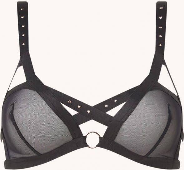 Aubade Boî, te à, Dé, sir bralette van mesh met strass