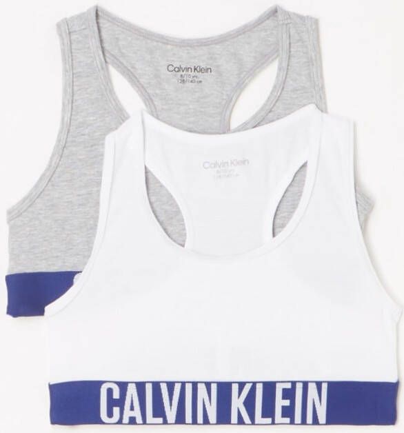 Calvin Klein Bralette met logoband in 2 pack