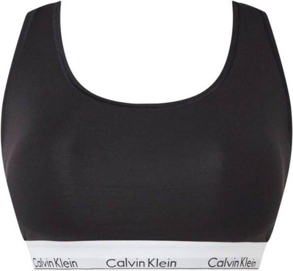 Calvin Klein Underwear Modern Cotton Plus Size Bralette Dames Black/White Dames