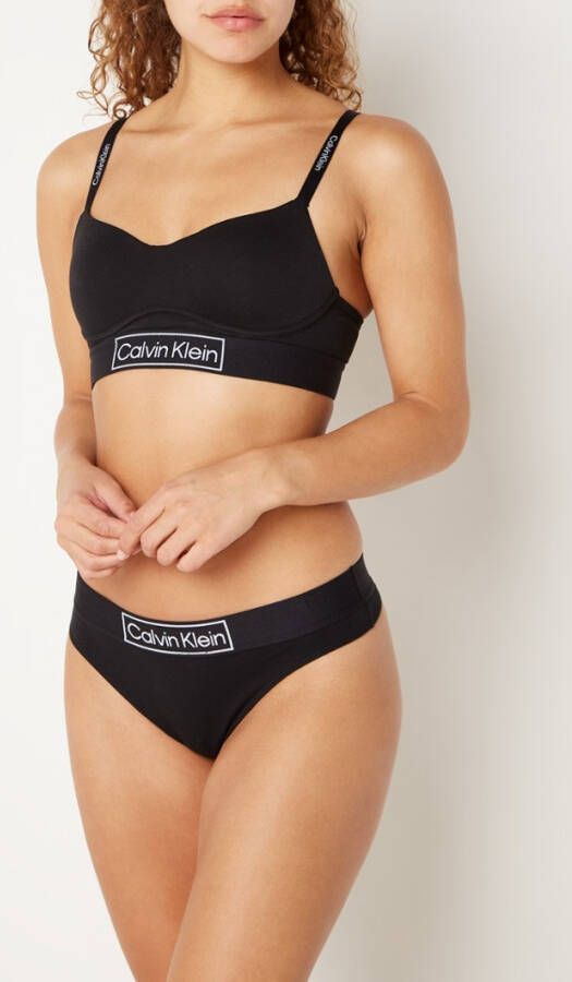 Calvin Klein Reimagined Heritage voorgevormde bralette met logoband