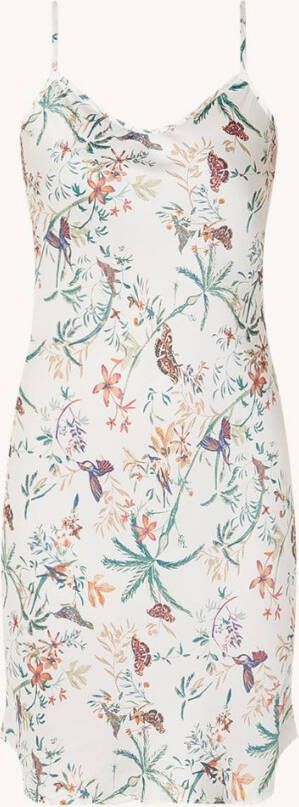 CCDK Copenhagen Jade slipdress met dier en bloemenprint