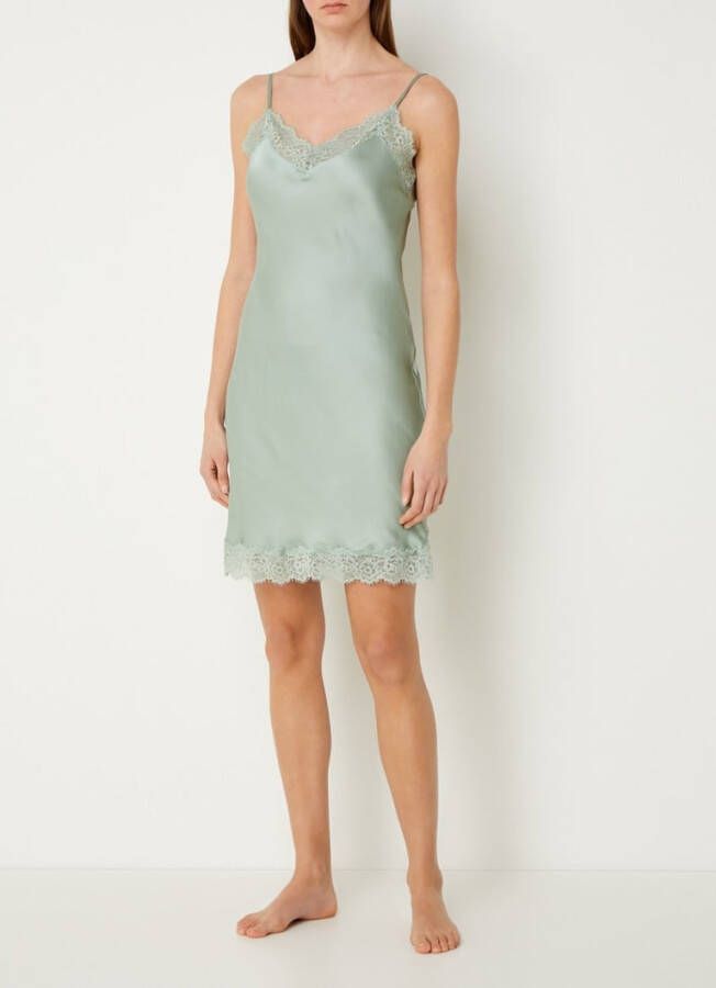 CCDK Copenhagen Siana slipdress van satijn met kant