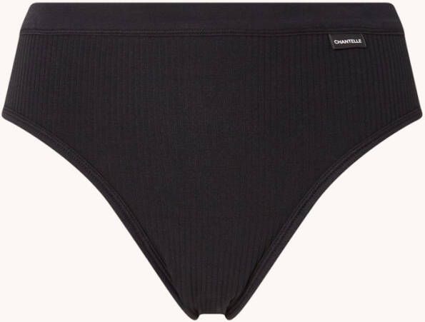 Chantelle Cotton Comfort high waisted slip met ribstructuur
