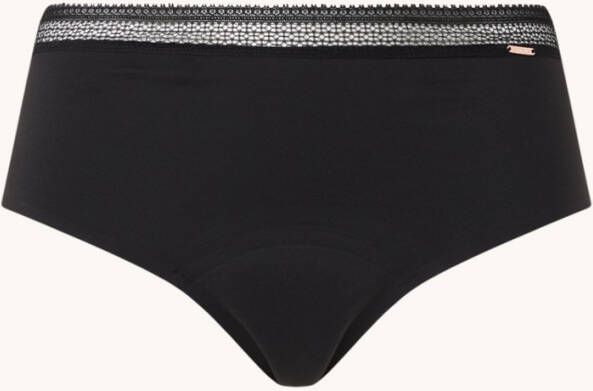 Chantelle Mid waisted naadloos menstruatie ondergoed met kant