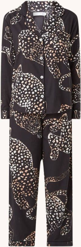 Desmond & Dempsey The Jag pyjamaset met panterprint