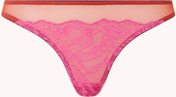 Dora Larsen Alba slip met mesh en kant