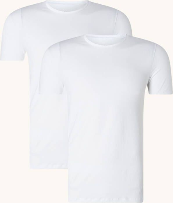 Falke Daily Comfort T shirt met ronde hals in 2 pack
