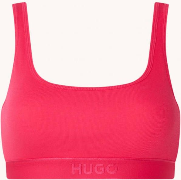 Hugo Boss Bralette met ribstructuur en logo