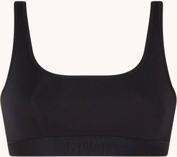 Hugo Boss Bralette met ribstructuur en logo