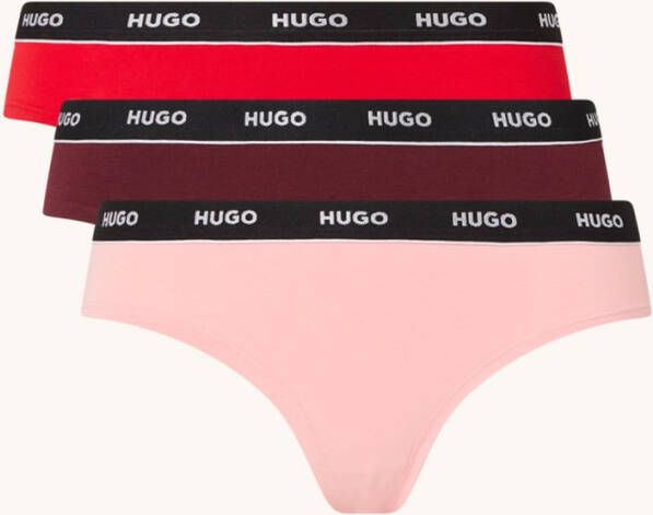 Hugo Boss Slip met logoband in 3 pack