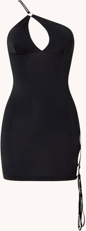 Hunkem&#xF6, ller Cici one shoulder slipdress met rijgdetail