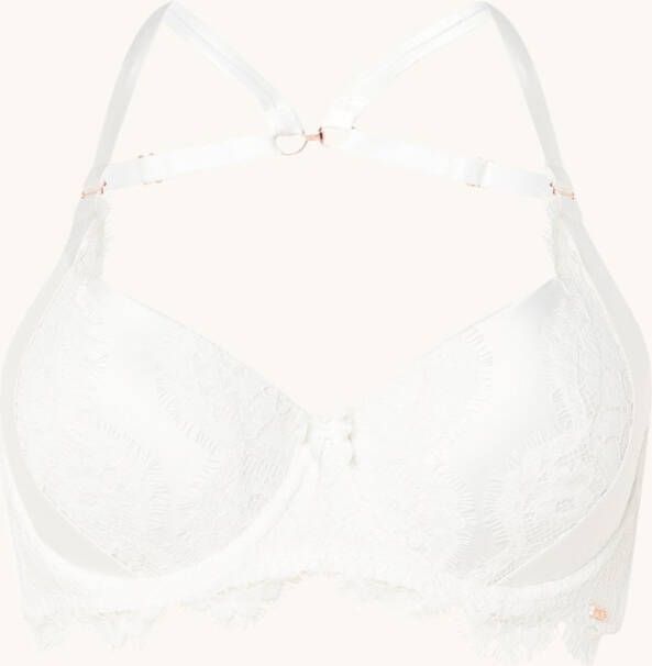 Hunkem&#xF6, ller Hannako voorgevormde bh van satijn met kant