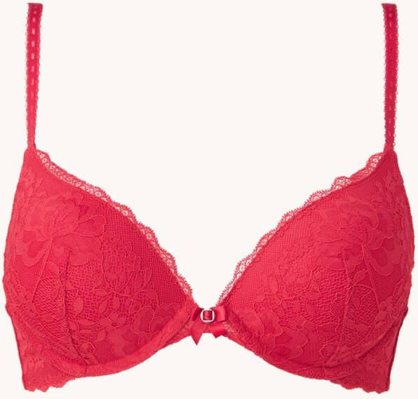 Hunkemöller voorgevormde push-up beugelbh Maya rood