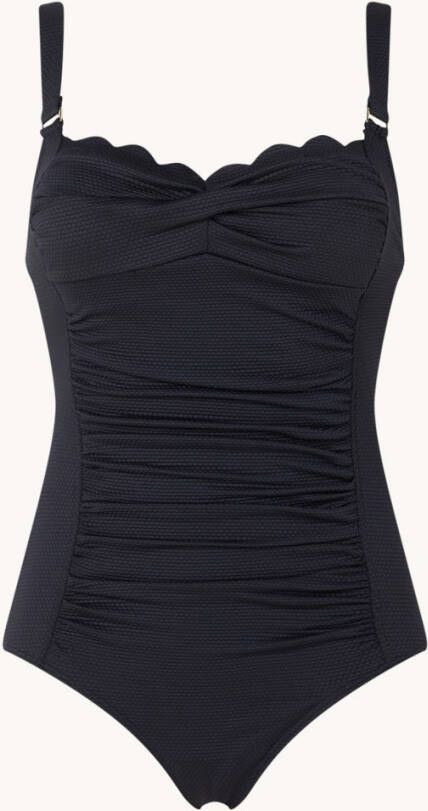 Hunkem&#xF6, ller Scallop voorgevormd badpak met structuur