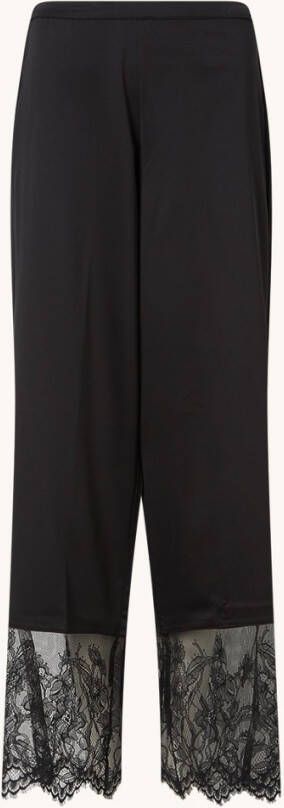 Hunkem&#xF6, ller Sophia pyjamabroek van satijn met kant