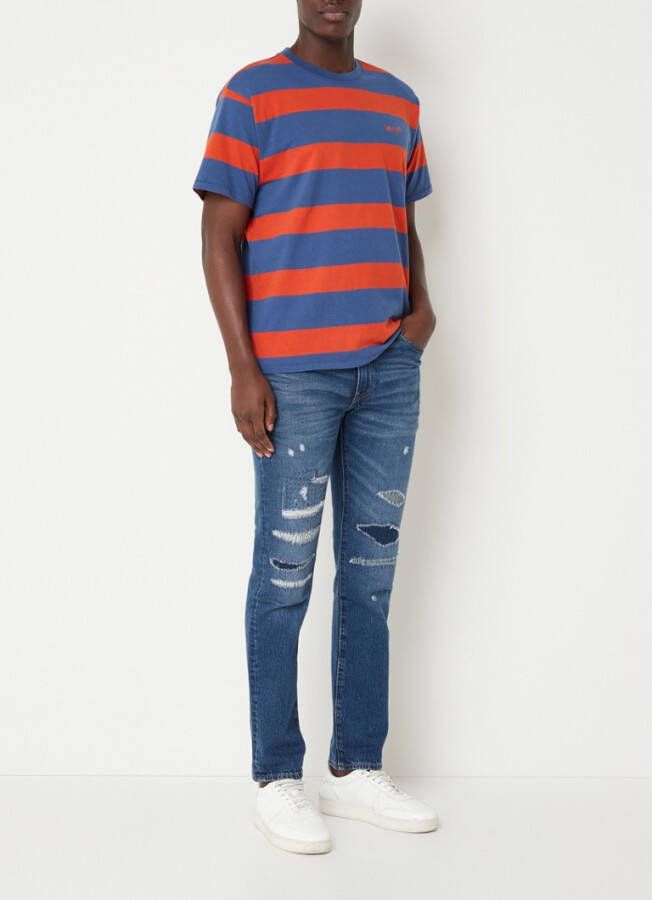 Levi's Levi s t shirt grafische streep rood , Blauw, Heren