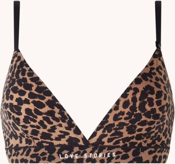 love stories Drew bralette met panterprint