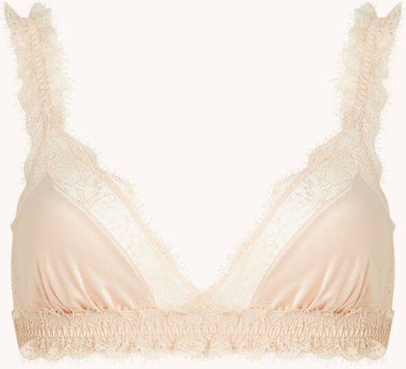 love stories Love Lace bralette van satijn met kant