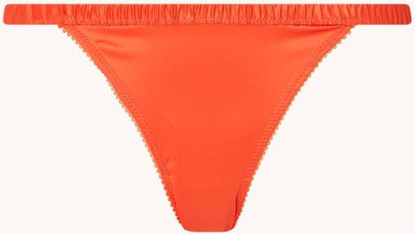 love stories Wild Rose slip van satijn met kant