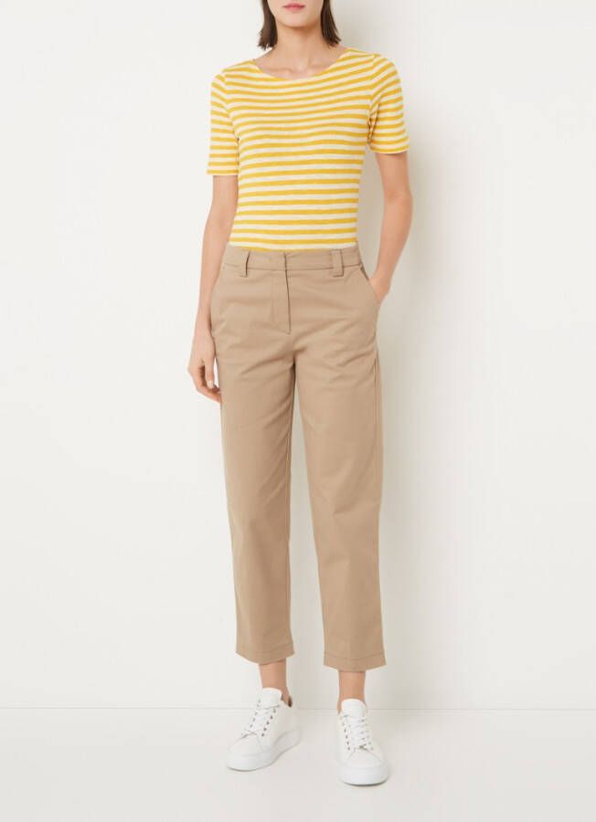 Marc O'Polo Fijngebreid T shirt met streepprint