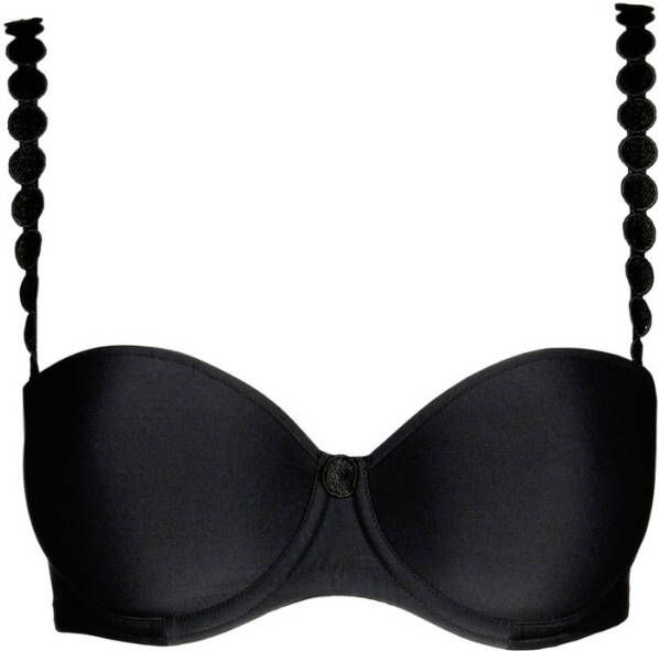 MARIE JO Tom strapless bh met broderie applicatie