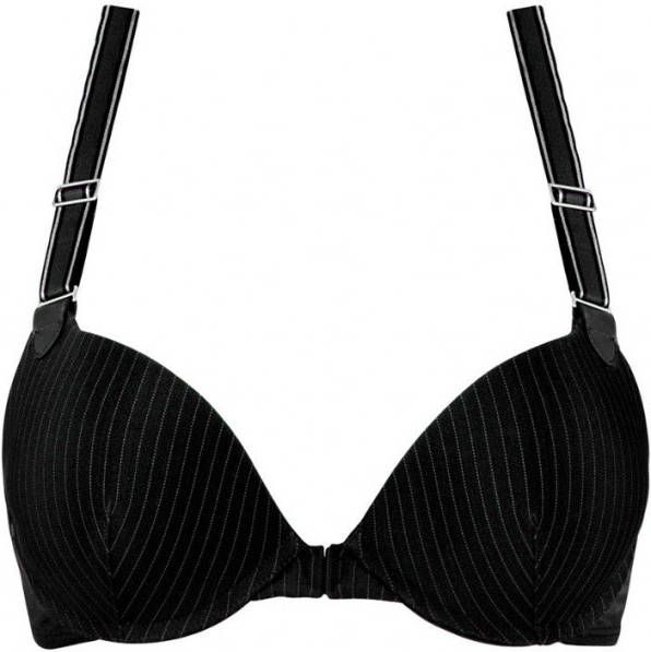 Marlies Dekkers Gloria Push Up Bh | Wired Padded Black Pinstripe 70b