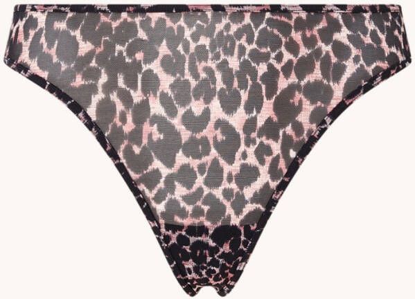 marlies | dekkers Night Fever string van mesh met panterprint