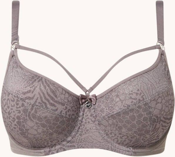 Marlies Dekkers space odyssey niet voorgevormde balconette bh | wired unpadded sparkly grey