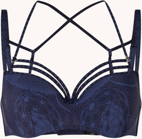 Marlies Dekkers supernova plunge balconette bh | wired padded midnight blue
