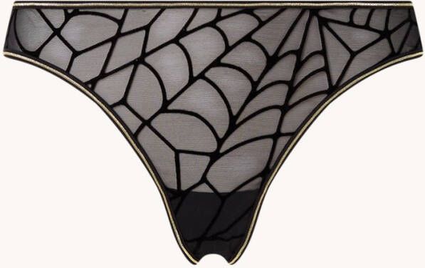 Marlies Dekkers the adventuress butterfly string | black gold lurex