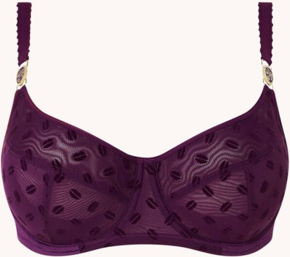 Marlies Dekkers visage niet voorgevormde balconette bh | wired unpadded winter berry