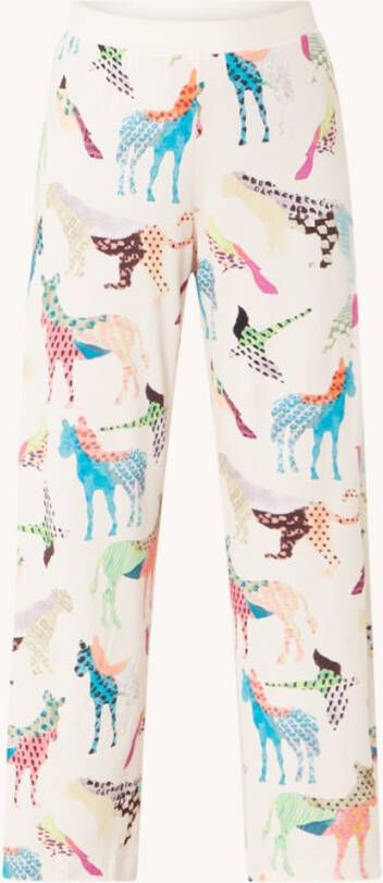 Mey Lange pyjamabroek dierenmotieven roze