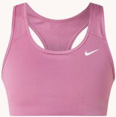 Nike Dri FIT Swoosh Non padded sport bh met medium ondersteuning Paars