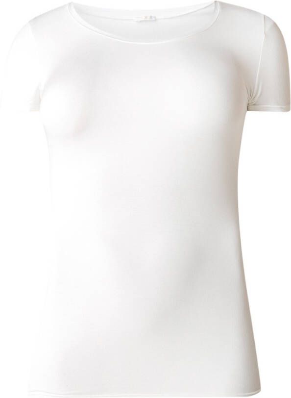 Oroblu T shirts Perfect Line T Shirt Round Neck Short Sleeves Wit