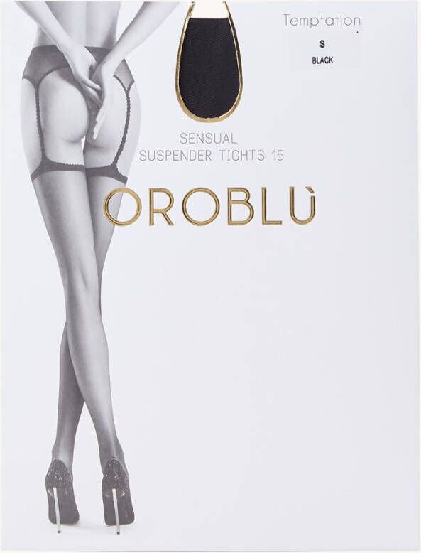 Oroblu Temptation Sensual jarretels en hold-ups in 15 denier black