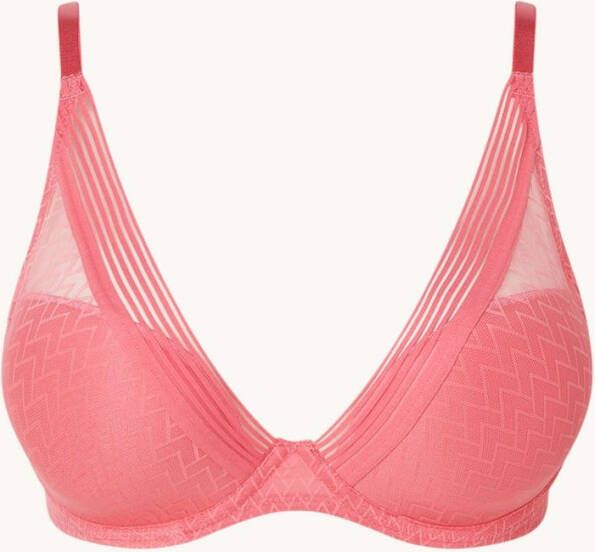 Passionata Manhattan voorgevormde plunge bh met overlay van mesh
