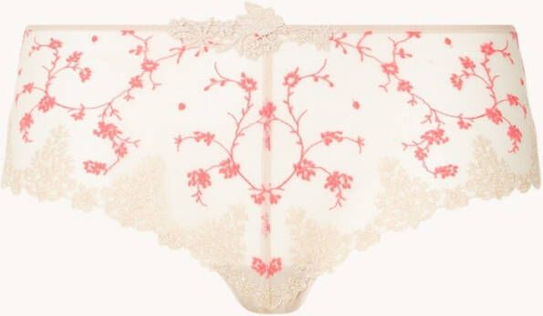 Passionata White Nights shorty van mesh met borduring