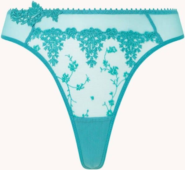 Passionata White Nights string van mesh met borduring