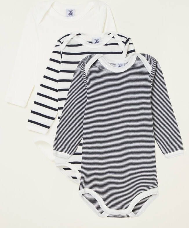 Petit Bateau Romper met print in 3 pack