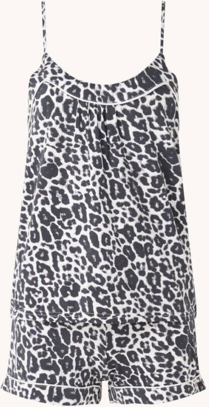 Pretty You Bamboo pyjamaset met contrasterende bies